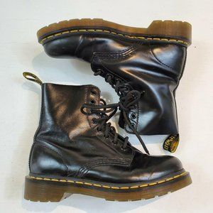 Doc Dr Martens Pascal Black Combat Boots Size 6